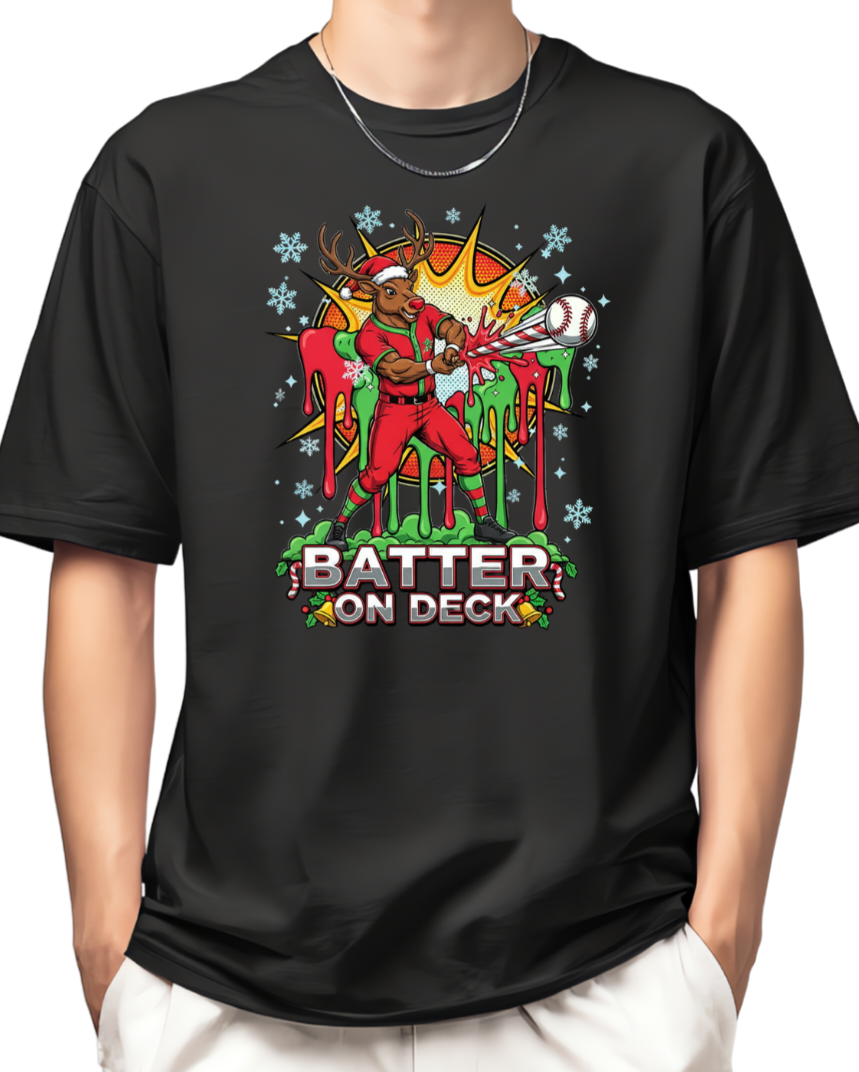 Batter On Deck Holiday Shirt