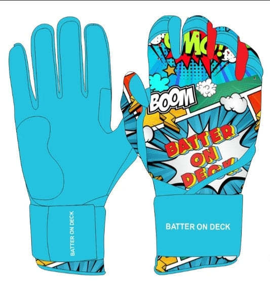 Batter On Deck Batting Gloves w/Bag