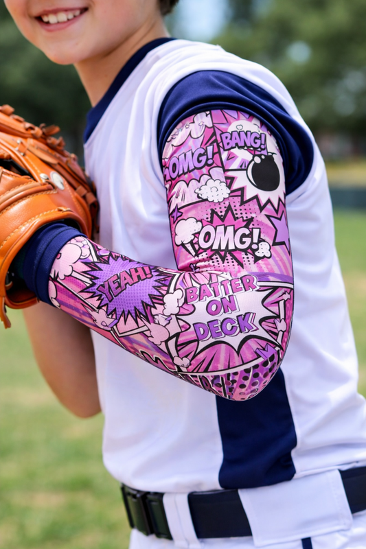 Pink Comic Compression Arm Sleeve